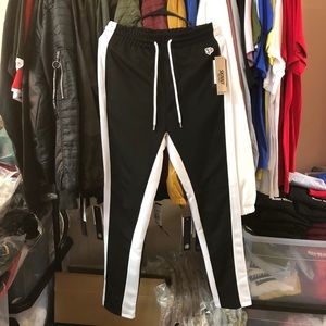 Pants - Track Pants II - Black/White Pants - Track Pants II - Black/White